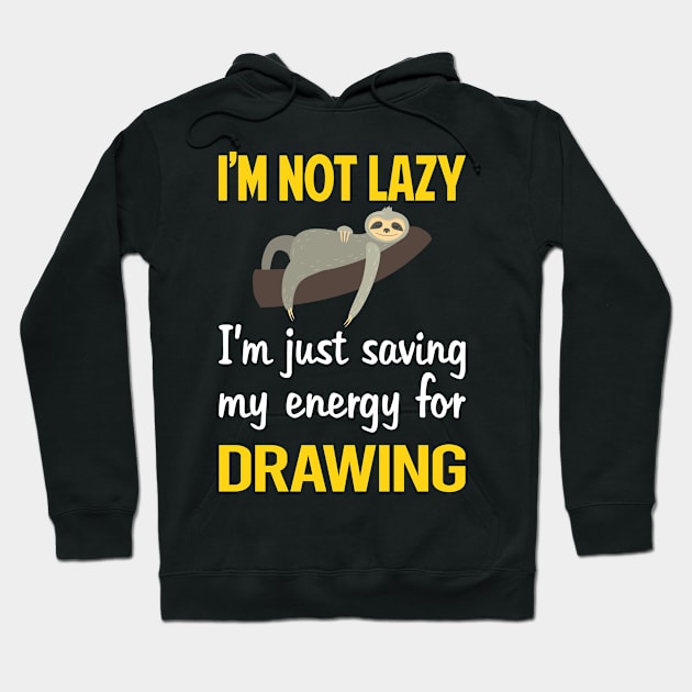 Funny Lazy Drawing Hoodie by blakelan128